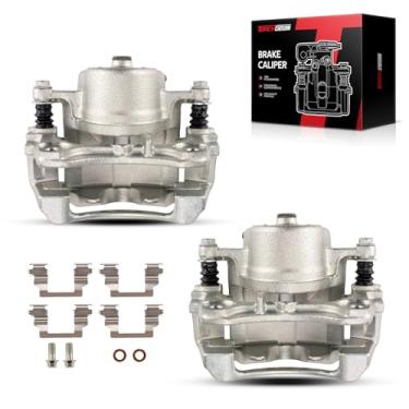 Imagem de Torchbeam 2 peças de pinça de freio dianteiro e lado do passageiro para Chevrolet Pontiac Saturn para 2004-2012 Malibu, 2005-2010 G6, Aura, Solstice, Sky, pinça de freio a disco com suporte #