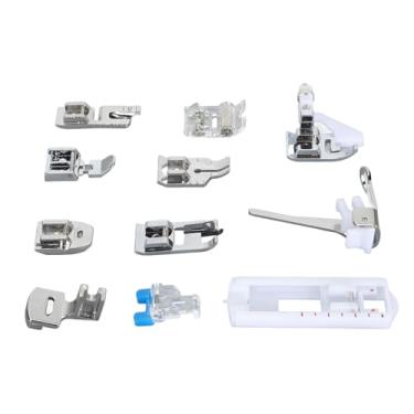 Imagem de aqxreight Conjunto de Calcadores de Máquina de Costura Pés de Pressão Com Zíper de Substituição para Máquina de Costura Doméstica 505A 11pcs Ser e Original Conjunto de Prensadores COMPATÍVEIS