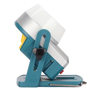 Imagem de Akozon Pequena Luz de Trabalho LED de 18 W - Lâmpada de Inundação Externa Portátil e Pendurável para Bateria 14/18 V Com Rotação de 360° e Ampla Cobertura de área
