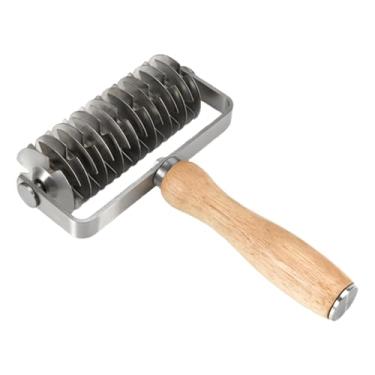 Imagem de Roda Cortadora De Massa - Ferramenta De Corte Em Aço Inoxidável,Com em e Lâmina em Aço Inoxidável,Para Cozinha Padaria e Confecção de Massas