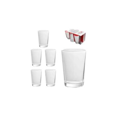 Imagem de Conjunto 6 Copos de Vidro Lake, 300ml, Transparente, 11cm Altura x 7,8cm Diâmetro
