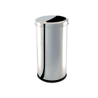 Imagem de Lixeira Brinox Decorline 3063/205 com Tampa 1/2 Lua Inox - 40,5 L Inox