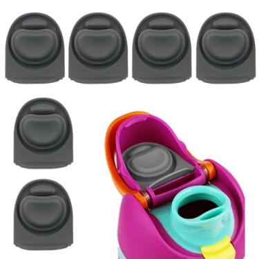 Imagem de Seimneire 6 peças de rolha de substituição, garrafa de água de borracha sem BPA Silicagel para acessórios de vedação de tampa à prova de vazamento Owala 19/24/25/32/1,134 g (cinza)