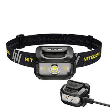 Imagem de Nitecore Farol NU35, fonte de alimentação dupla, longo tempo de funcionamento, USB recarregável, bateria incluída, cabo de carregamento USB Eco-Sensa Tipo-C incluído