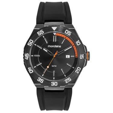 Imagem de Mondaine Relógio Masculino Preto Calendário Pulseira Esportiva