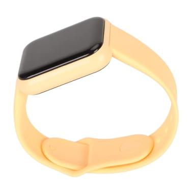 Imagem de Cryfokt Relógio Esportivo Inteligente à Prova D'água, Alerta de Mensagem de Alarme Com Contador de Passos de 1,4" para IOS 9.0 para Smartphone 5.0 (Amarelo)