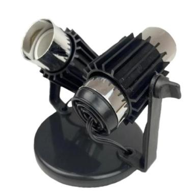 Imagem de Luminária Spot Aletado 2 Lâmpadas Cromado - JR