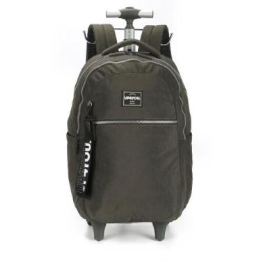 Imagem de Mochila com Rodinha UP4YOU Crinkle G Cinza