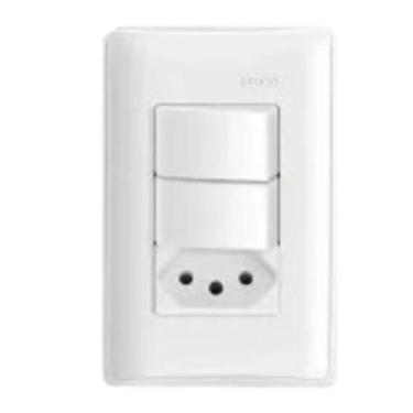 Imagem de Interruptores Duplo Simples + Tomada 10A Simon 19957-30