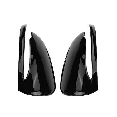 Imagem de Generic Acabamento da tampa do espelho retrovisor do carro para CClass W205 EClass W213 GLCClass X253 SClas (preto)