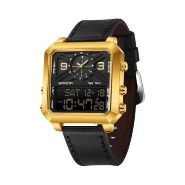 Imagem de Relógio Esportivo Masculino À Prova D'Água Com Duplo Display LED Analó