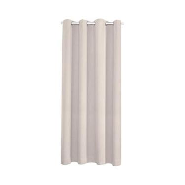 Imagem de Painel De Cortina Sólida Térmica Isolante Blackout Com Ilhós Para Sala