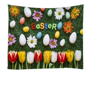 Imagem de Tapeçaria, parede de Páscoa, 180x180cm, microtecido, fibra, decoração de quarto