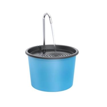 Imagem de Fonte Bebedouro para Cães e Gatos de 1.5 Litros com Torneira Inox(Azul)