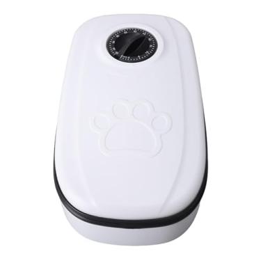 Imagem de Alimentador automático para animais de estimação Tigela de comida úmida seca e cronometrada inteligente com de armazenamento separado para cães, gatos, animais de estimação (Preta)