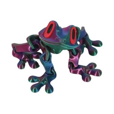 Imagem de Ornamento De Sapo Árvore Móvel Impresso Em 3D, Brinquedo De Simulação 