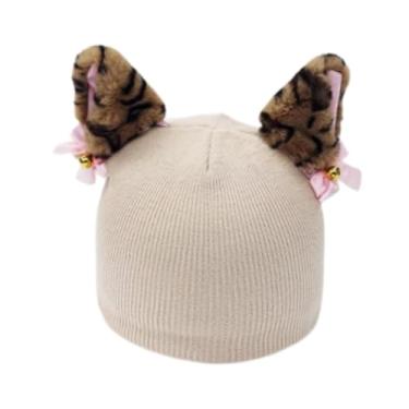 Imagem de Colaxi Gorro para Capacete de Esqui/Neve, Capa Universal Decorativa com Orelhas de Gato e Elásticas para Esqui, Skate e Snowboard.