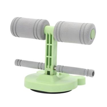 Imagem de menolana Barra de apoio para os pés, aparelho auxiliar para exercícios abdominais, equipamento portátil dobrável com barra dupla para treinamento de fitness, Verde