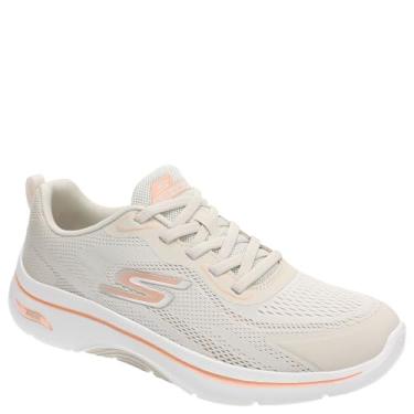 Imagem de Skechers Go Walk Arch Fit 2.0 Cassy Tênis feminino, Natural/pêssego, 10.5 Wide