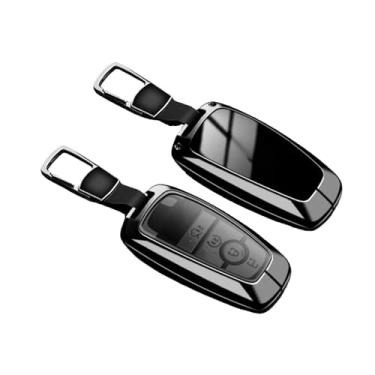 Imagem de Chave do carro capa chaveiro compatível com Lincoln Continental Mondeo MKC MKZ MKX Navigator Z Nautilus Aviator Corsair 2017 2018 2019 2022(C-black keychain)