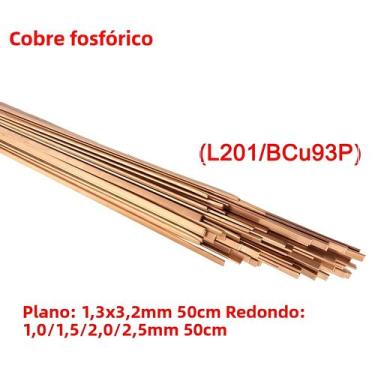 Imagem de Eletrodo De Soldagem De Bronze, Latão E Cobre 1.0/2.0mm*50cm Sem Neces