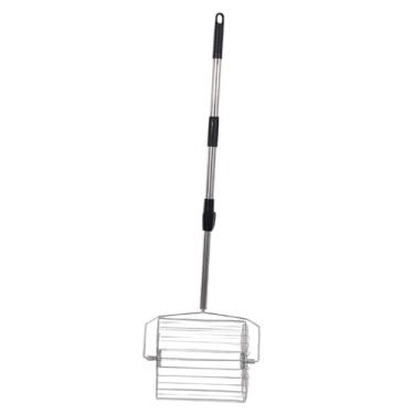 Imagem de UGPLM Coletor de bolas de tênis de competição, ferramenta de rápida em aço inoxidável para fácil recolhimento, coletor de bolas com rodas para, S