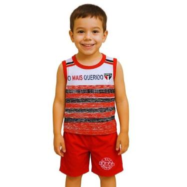 Imagem de Conjunto Infantil São Paulo Regata Oficial, Tam 6