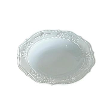 Imagem de Conjunto de tigelas de alívio francesas para casa, renda, azul, prato de sopa de 20 cm