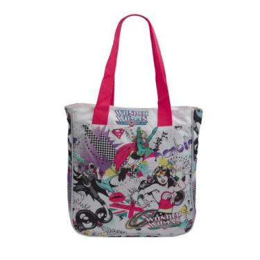 Imagem de Bolsa sacola tote wonder woman dc - Santino, G, Branco