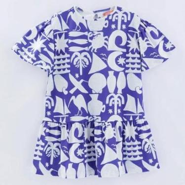 Imagem de Vestido Infantil Menina Malha Beirinha Fábula-Feminino