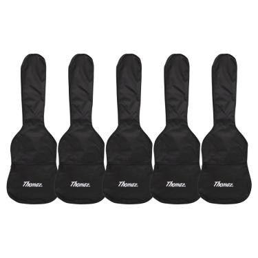 Imagem de Kit 5 Capas para Guitarra Elétrica Preta Thomaz