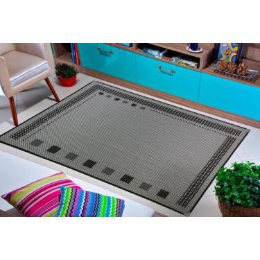 Imagem de Tapete1,50x2,00 sisal lancer não escorrega moderno lavavel resistente 