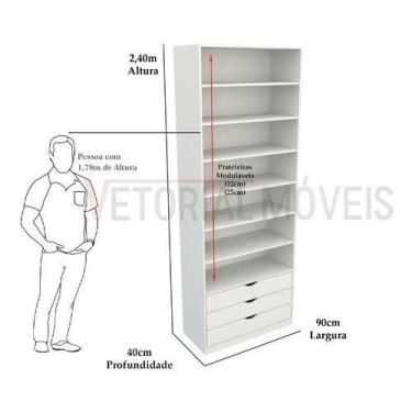 Imagem de Armário Gaveta Misto M52 (closet,lojas, Roupas, Perfumaria) - VETORIAL