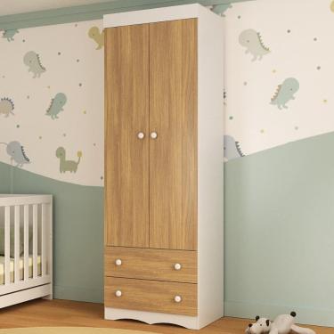 Imagem de Guarda-roupa Infantil 62cm 2 Portas e 2 Gavetas Realeza Multimóveis MP4451