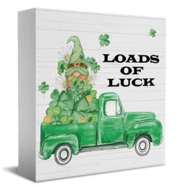 Imagem de St. Patricks Day Decor Have Yourself A MERRY St. Patrick's Day, placa de caixa, para decoração de mesa de mesa de escritório em casa, decoração de primavera, 14 x 12 cm