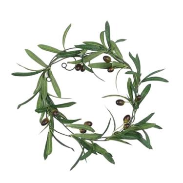 Imagem de oshhni Guirlanda artificial de folhas de de 180 cm, decoração com folhas de, guirlanda verdejante para lareira, pendurar em portas e