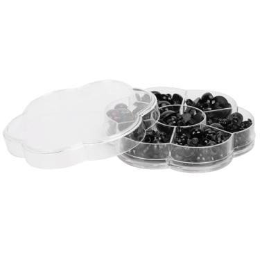 Imagem de Luqeeg Botões de Costura de Cogumelo Preto DIY para Brinquedos Artesanais, Kit de Olhos Decorativos de Plástico Seguro para Ursos de Bonecas, Tamanhos de 6 a 17 Mm, 184 Peças para Amantes de DIY, Crianças
