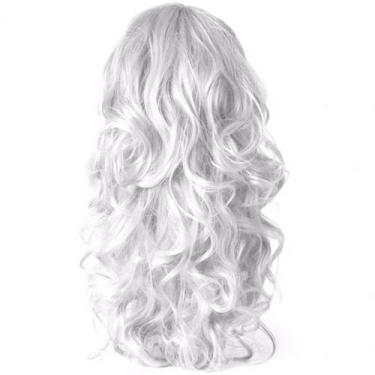 Imagem de Peruca Longa Ondulada Colorida Festa Fantasia Luxo Carnaval - D Presen