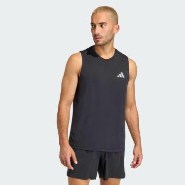 Imagem de Regata Adidas Run Ess Tank Preta, M