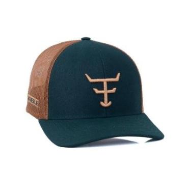 Imagem de BONE TEXAS FARM - DOUBLE - TF912 - VERDE MUSGO/ CARAMELO Único-Unissex