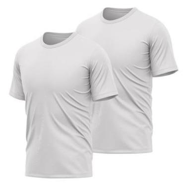 Imagem de Kit 2 Camisetas Masculina Dry Manga Curta Proteção UV Slim Fit Básica Academia Treino Fitness-Masculino