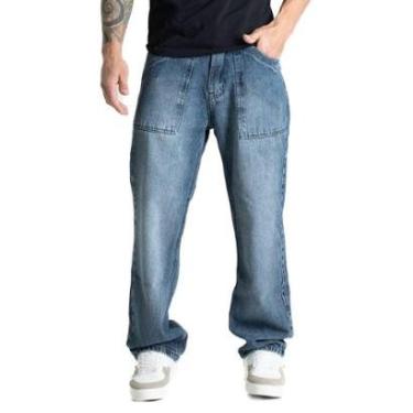 Imagem de Calça Jeans Sawary Baggy - 281048 - BLACK BLUE 46-Masculino