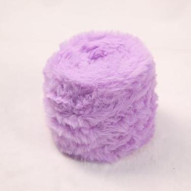 Imagem de 100 g/rolo de fio de lã de vison sintético macio para tricô, bonecas, cachecóis, bolsas, suéteres, 1 rolo