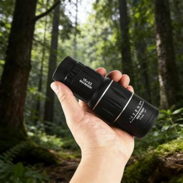Imagem de Telescópio monocular 10 x 42, alta ampliação, HD, visão clara para observação de pássaros, viagens, exterior, preto