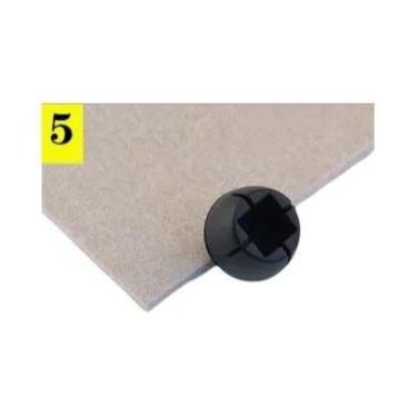 Imagem de Protetores De Pés De Cadeira Em Silicone Preto (16 Peças) Com Almofada