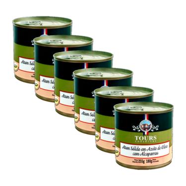 Imagem de Kit 6X: Atum Sólido com Alcaparras em Azeite Tours 255g