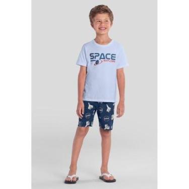 Imagem de Pijama Infantil Menino Da Nasa Brilha No Escuro Brandili-Masculino