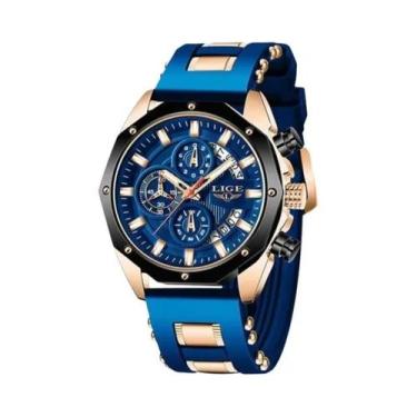 Imagem de Relógio Esportivo Luxuoso Masculino LIGE, Relógio De Pulso De Quartzo 