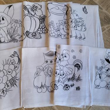 Imagem de Pano De Prato Lomaer Sacaria 45x71cm Contorno para Pintura( 6 Unidades)Branco