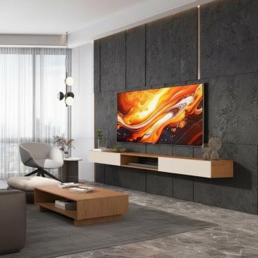 Imagem de Rack Suspenso Nicho 2 Portas Nature Off White 1.8 Versátil Nature-off White